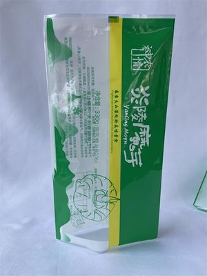 Transparente Stand-up-Lebensmittelbeutel aus Mylar-Verpackungsbeutel mit rückseitiger Versiegelung