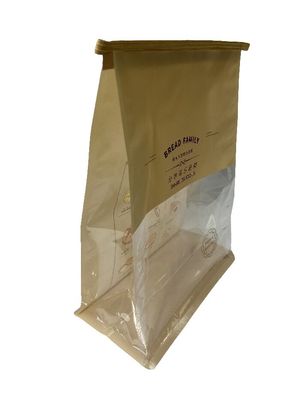 Weiches, maßgeschneidertes Flachbottenbeutel, Trockene Lamination mit Blechkrawatte für Brot
