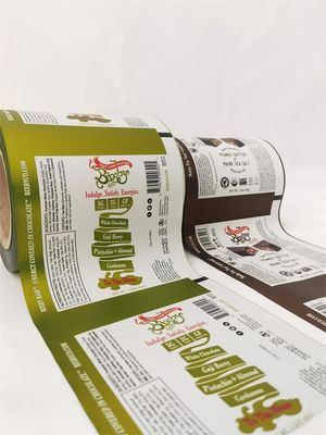 Mit Kunststofffolie bedruckte, laminierte Rollenfolie, Lebensmittelverpackung für Snacks
