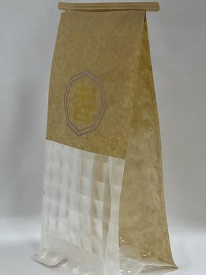 Tin Tie Doypack Standbodenbeutel, durchsichtiger bedruckter Papierbeutel für Brot