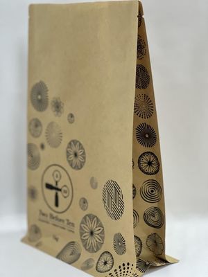 Recycelbarer BRC-Standbodenbeutel mit flachem Boden, bedruckt, leer, lebensmittelecht