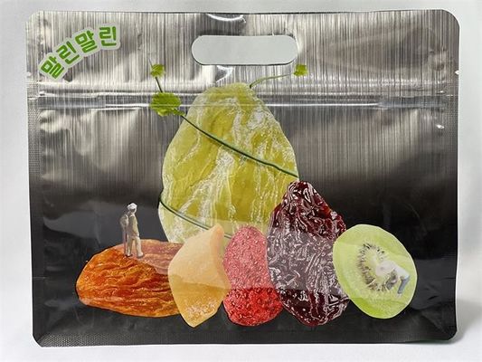Metallisierter, bedruckter Verpackungsbeutel, Snack-Reißverschluss, OEM-kundenspezifische Kapazität