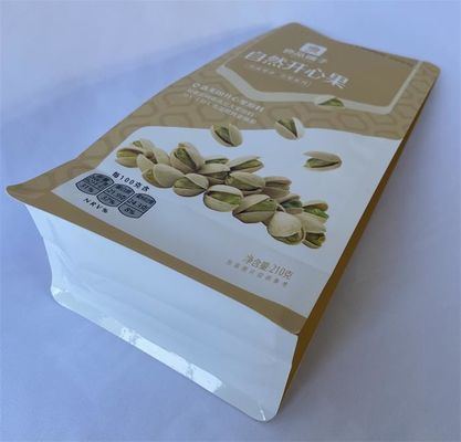 Individuell bedruckte Flachbodenbeutel aus Mylar-Papier stehen für Nüsse