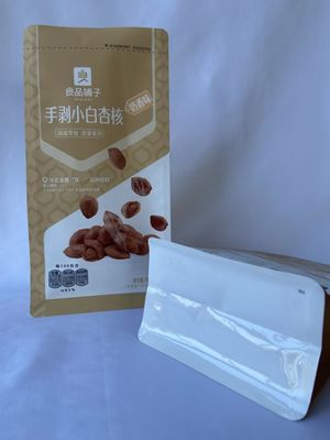 Lebensmittelverpackungsbeutel mit vierfachem Boden, Einweg-Plastiktüten mit Standboden