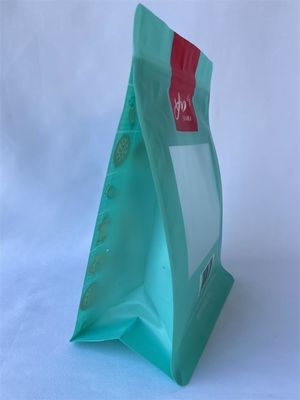 Bedruckte Mylar-Plastiktüten mit flachem Boden, individuelles Logo für Snacks
