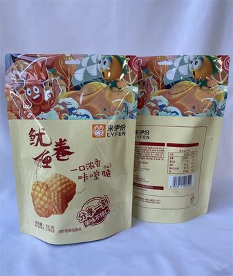 Standbodenbeutel aus lebensmittelechtem Kunststoff, 100 g, wiederverschließbare Kraftpapierbeutel