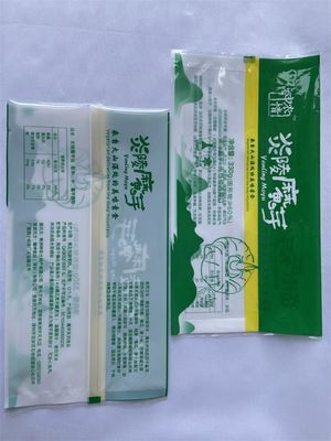 Transparente Stand-up-Lebensmittelbeutel aus Mylar-Verpackungsbeutel mit rückseitiger Versiegelung