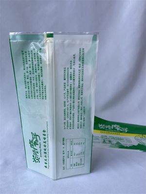 Transparente Stand-up-Lebensmittelbeutel aus Mylar-Verpackungsbeutel mit rückseitiger Versiegelung