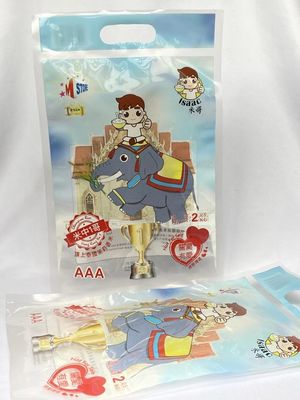2 kg Reisverpackungsbeutel aus Kunststoff mit individuellem Druck und Griffloch