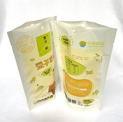 Stehende Verpackungs-Kraftpapier-Sperren-Beutel-Antioxidations-kundengebundene Farbe