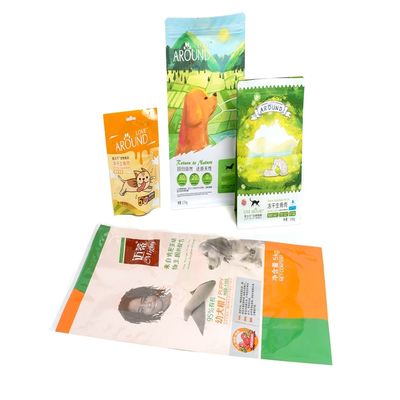 Wiederverschließbare Lebensmittelbeutel aus VMPET-Material für Tiernahrungsverpackungen mit glänzender Oberfläche