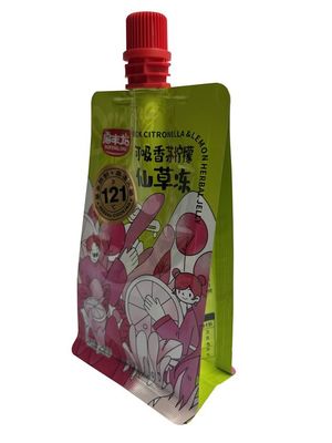 258g druckte Retorten-flache untere Tüllen-Beutel-Sterilisation Juice Packaging Pouch