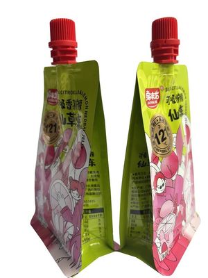 258g druckte Retorten-flache untere Tüllen-Beutel-Sterilisation Juice Packaging Pouch