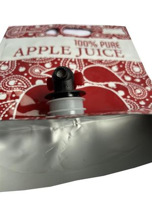 Materielle Tasche NY im Kasten-flüssigen Verpackenschellfisch mit Tülle für Apfelsaft