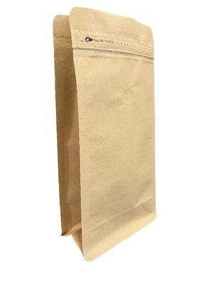 500 g Kapazität Kaffeepaket mit braunem Kraftpapier für Kaffee