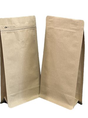 500 g Kapazität Kaffeepaket mit braunem Kraftpapier für Kaffee