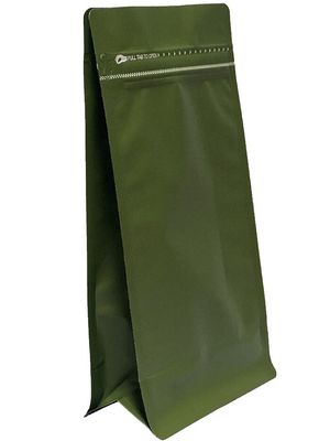 PE-Aluminium-Flachbodenventilbeutel für 500g Kaffeepakete