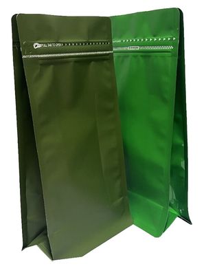 PE-Aluminium-Flachbodenventilbeutel für 500g Kaffeepakete