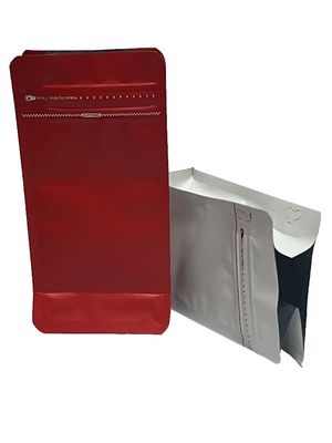 100-1kg Kapazität Heißdichtung Flachboden Kaffeebeutel mit Vollmatte