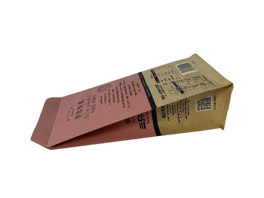 Papier Flachboden Lebensmittelverpackungstüten mit individuellen Farben für Nüsse
