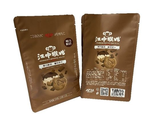 Custom Matt Lack 100g-1kg Stehen Sie auf Lebensmittelverpackungstüten für Kekse