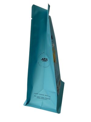 Anpassbarer Quad-Bottom-Metallisierter Lebensmittelverpackungstasche für Kekse Snack