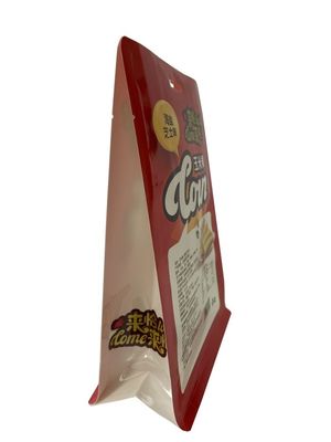 Kundenspezifischer Heißsiegel-flache untere Beutel-glatte Oberfläche für Mais-Snack-Food