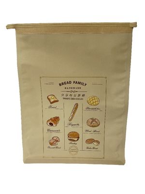 Weiches, maßgeschneidertes Flachbottenbeutel, Trockene Lamination mit Blechkrawatte für Brot