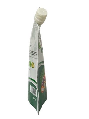 Anpassungsfolie Stand-up-Seite-Spout-Tasche für Öl mit CMYK-Punktfarben