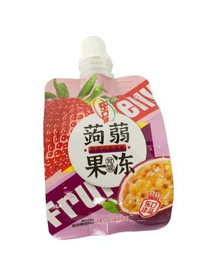 Custom Printed Spout Bag für 100g Fruchtsaft mit 8.6mm-10mm Auslass