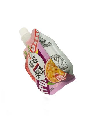 Custom Printed Spout Bag für 100g Fruchtsaft mit 8.6mm-10mm Auslass
