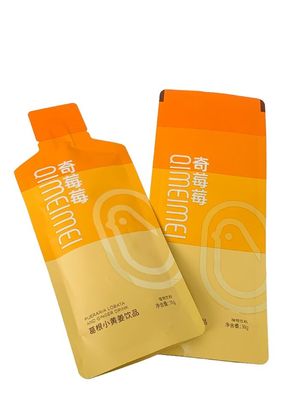 Maßgeschneiderte Tasche Lebensmittelqualität Stand-up Verpackung für 30g-150g Flüssigkeit