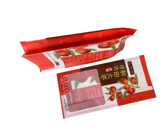 Speziell geformte Taschen Lebensmittelbarriereverpackung mit Seitenverpackung
