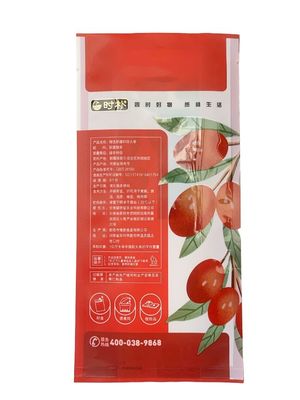 Speziell geformte Taschen Lebensmittelbarriereverpackung mit Seitenverpackung