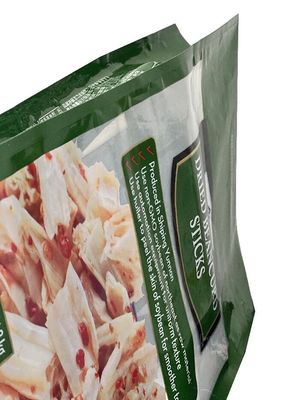 Kundenspezifische Side Gusset Snack Lebensmittelverpackungstüte mit Reißverschluss und Fenster