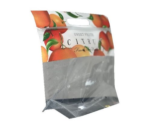 Individuelle Lebensmittelverpackung Stand-up Reißverschlussbeutel für Obst mit Loch