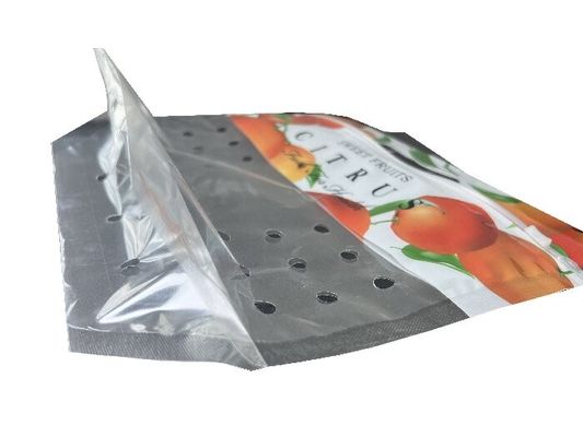 Individuelle Lebensmittelverpackung Stand-up Reißverschlussbeutel für Obst mit Loch