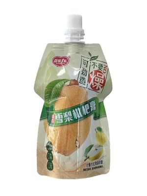 Maßgeschneiderte Stand-Up-Spout-Verpackungstüte mit Rückschlagtemperatur von 121C-135C