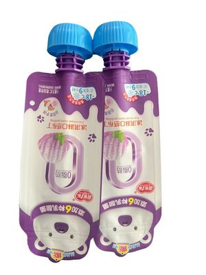 Aufgeschlagene Stand-Up-Spout-Tasche für Lebensmittelverpackungen von 10 g bis 1 kg