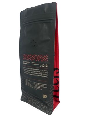 Anpassungsfähige Flachbodenkaffeebeutel mit Einwegverschluss