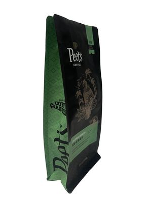Kaffeebeutel aus metallisierter Folie mit einer Kapazität von 100 g bis 1 kg