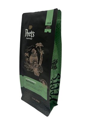 Kaffeebeutel aus metallisierter Folie mit einer Kapazität von 100 g bis 1 kg