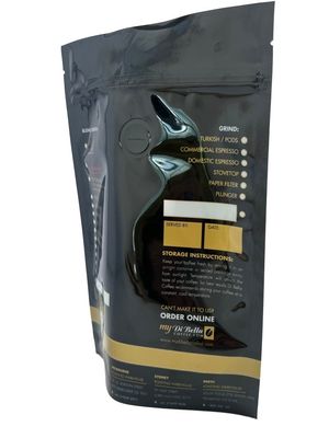 Kaffeepaket mit Reißverschluss und Ventil