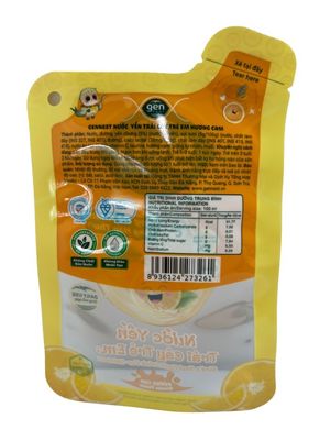 Nüsse Snack-Food-Tasche Flachbodenform CMYK-Druck