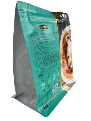 Lebensmittelqualität Flachbodenbeutel mit Reißverschluss Custom Printed PET / VMPET / PE