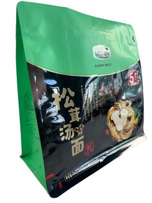 Matte Oberfläche Flachbodenbeutel mit Folienmaterial für trockene Lebensmittelverpackungen